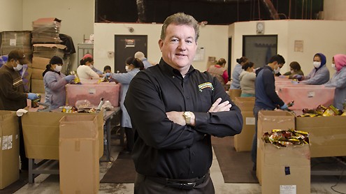 CEO, President and Founder Jim Lacey at Crunchies Food Co.'s Westlake Village headquarters. (Business Times file photo)