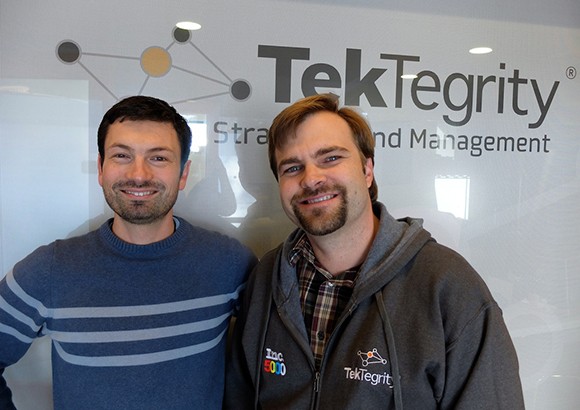 TekTegrity CEO Russ Levanway, left, and Digital Foundation founder Josh Erdman. (courtesy photo)