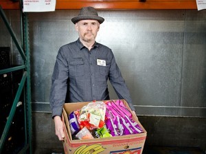 Erik Talkin, CEO of the Foodbank of Santa Barbara County. Its cooler shelves are down to 75 percent of usual capacity of fresh produce as farmers donate less during the drought. (Alex Drysdale / Business Times photo)