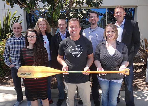 The RentLinx team at its San Diego office. The startup is AppFolio's first-ever property management acquisition. (Photo courtesy AppFolio)