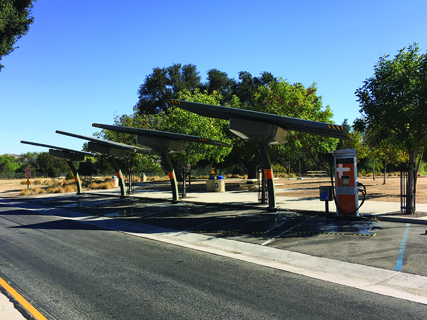 CalTrans unveils solarpowered electric vehicle charging stations